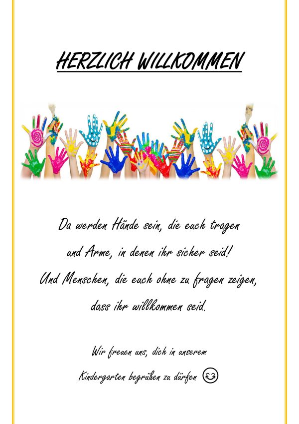 Willkommen Im Kindergarten Sprüche